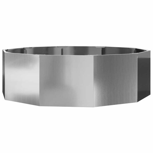 Jardinera Plateado 120 X 120 X 35 Cm Acero Galvanizado_0