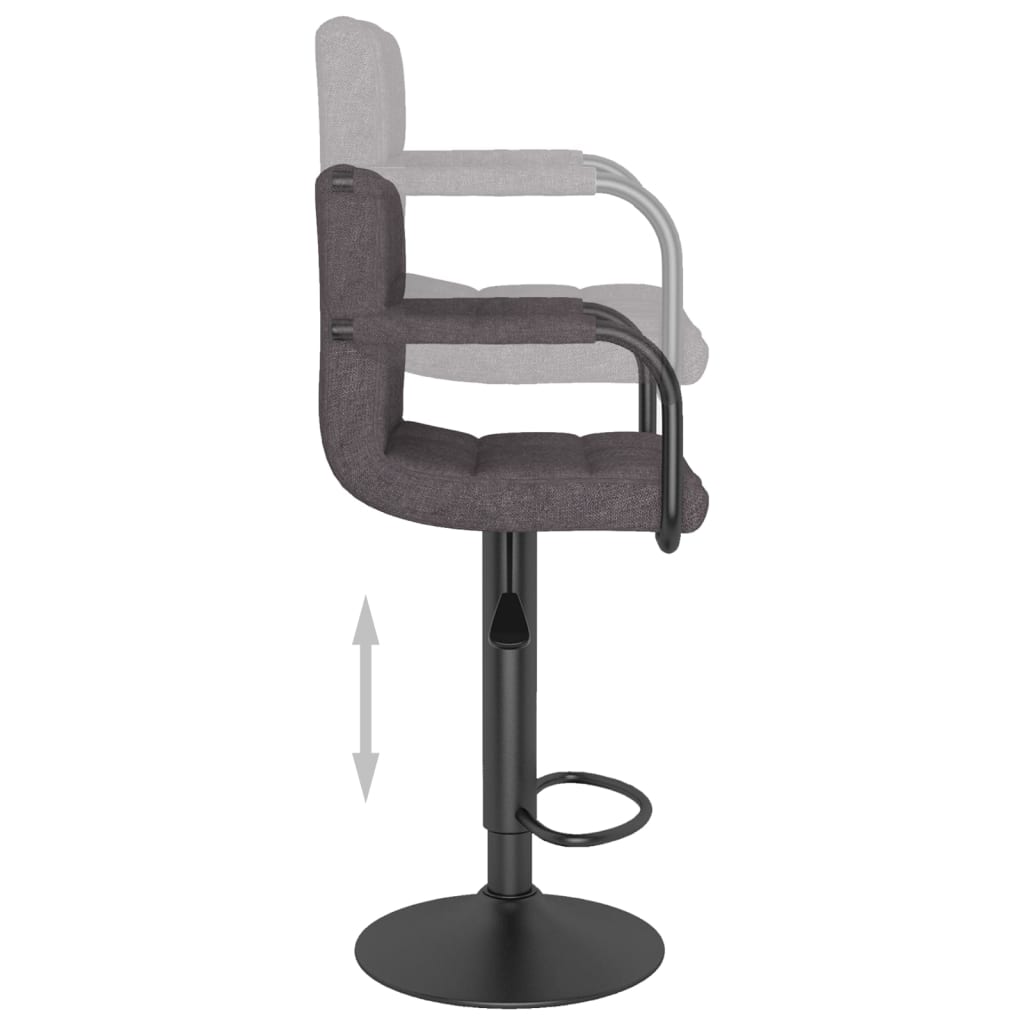 Taburete De Cocina Tela Gris Topo_4