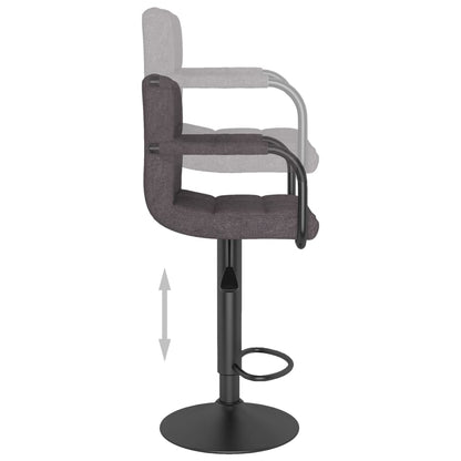 Taburete De Cocina Tela Gris Topo_4