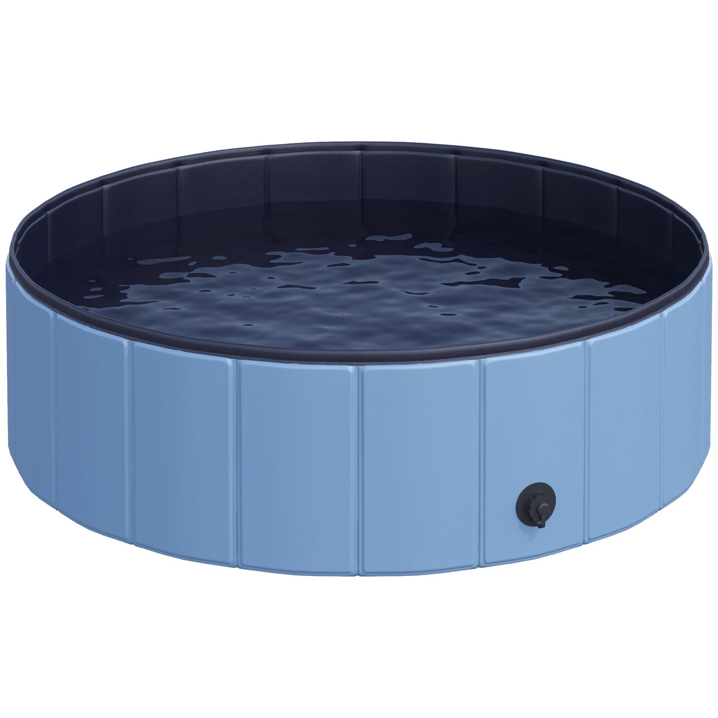Pawhut Piscina Plegable Para Perros Bañera De Pvc Interior Y Exterior Ø100x30cm_1