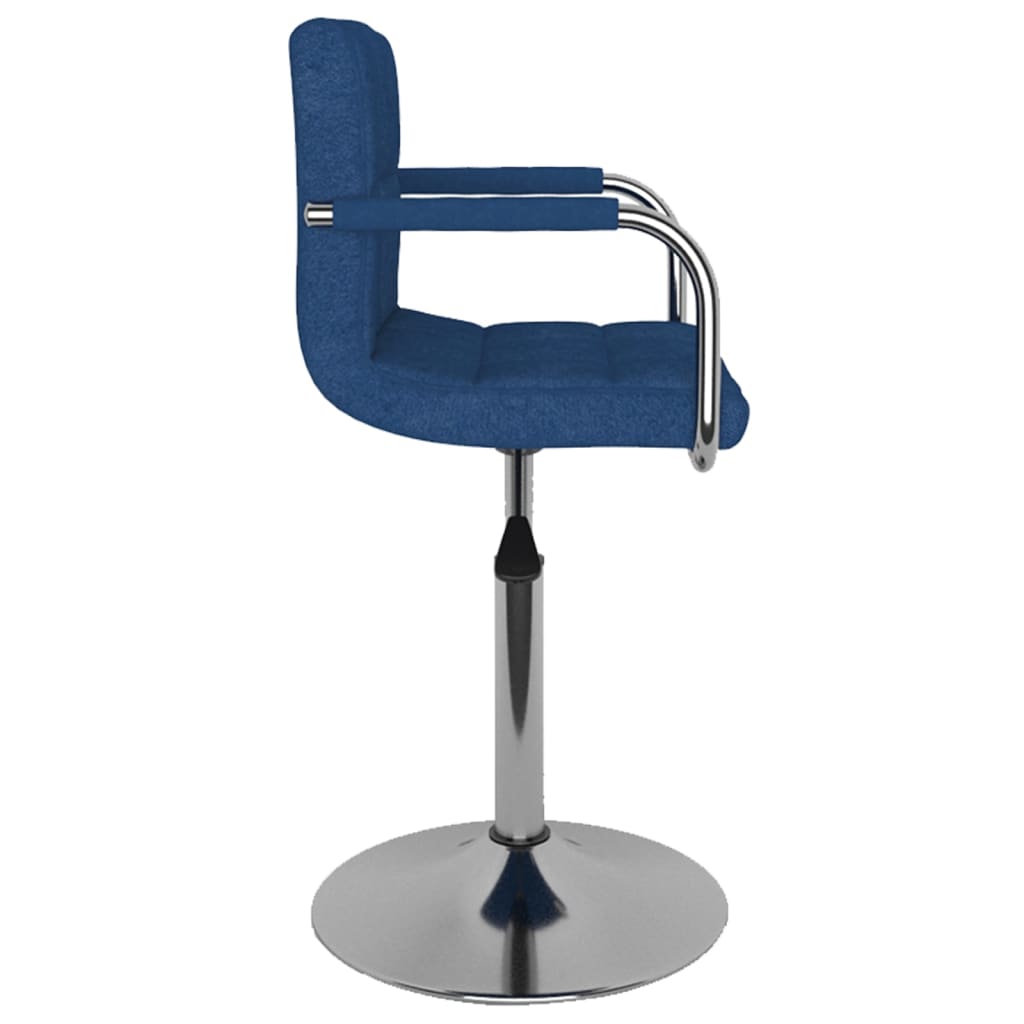 Taburete De Cocina De Tela Azul_2