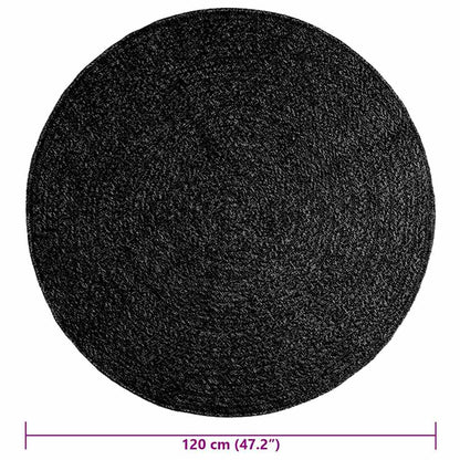 Vidaxl Alfombra Zizur Apariencia Yute Interior Exterior Antracita_2