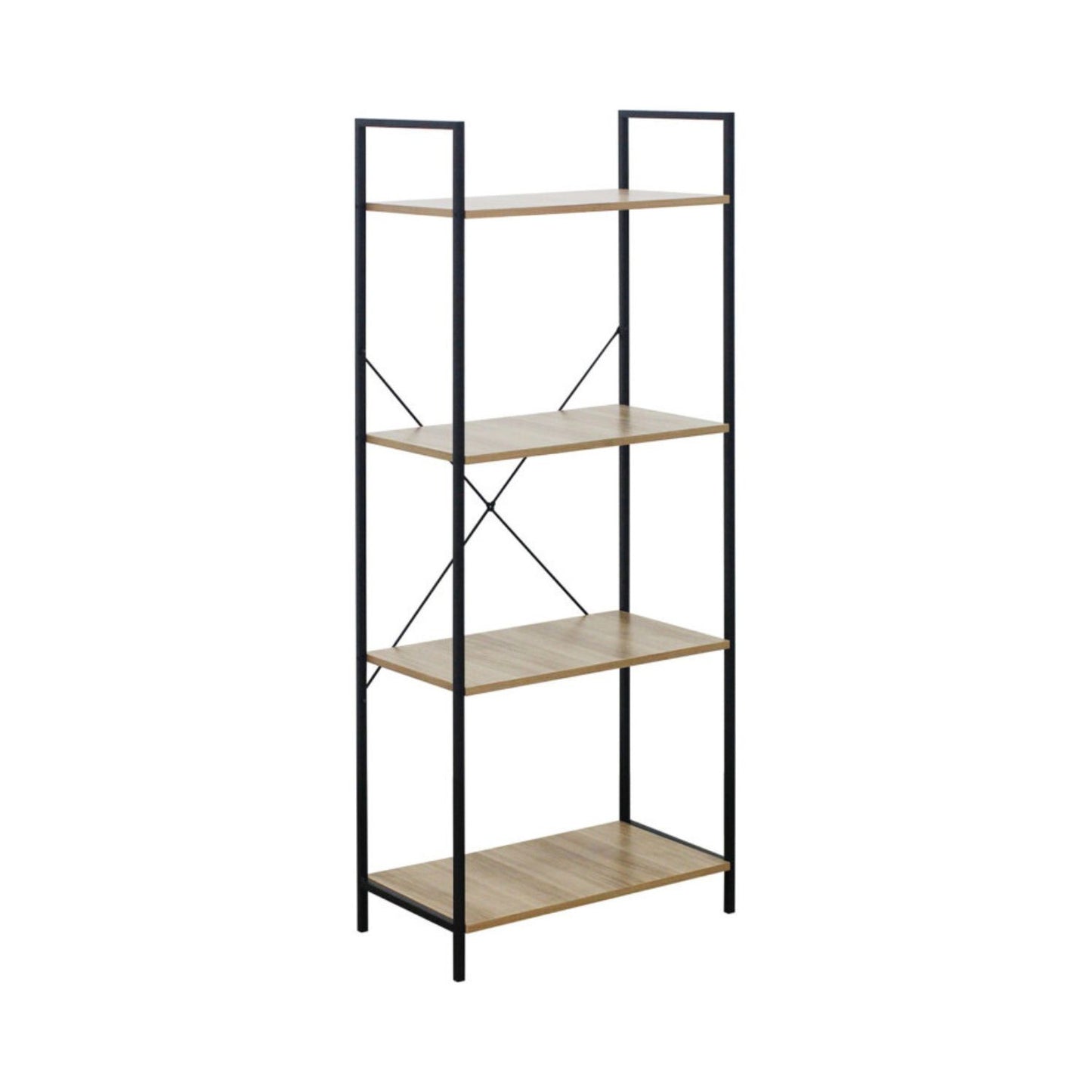 Estantería Metálica Con 4 Baldas De Madera Orer 148x60x32,5cm 7house_0