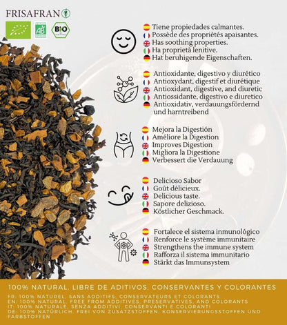 Té Negro Chai Ecológico Granel | Calidad | Frisafran 100 G_2