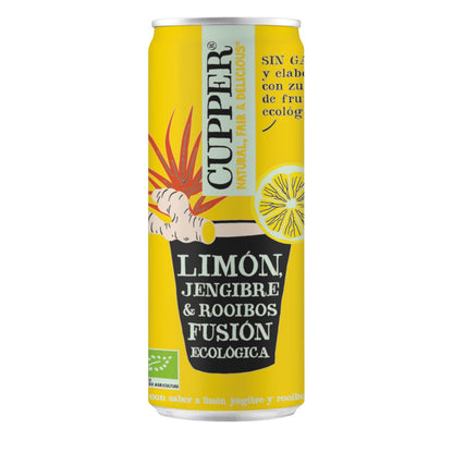 Embalagem x 12 Gengibre, Limão e Rooibos Soda Cupper 250 ml