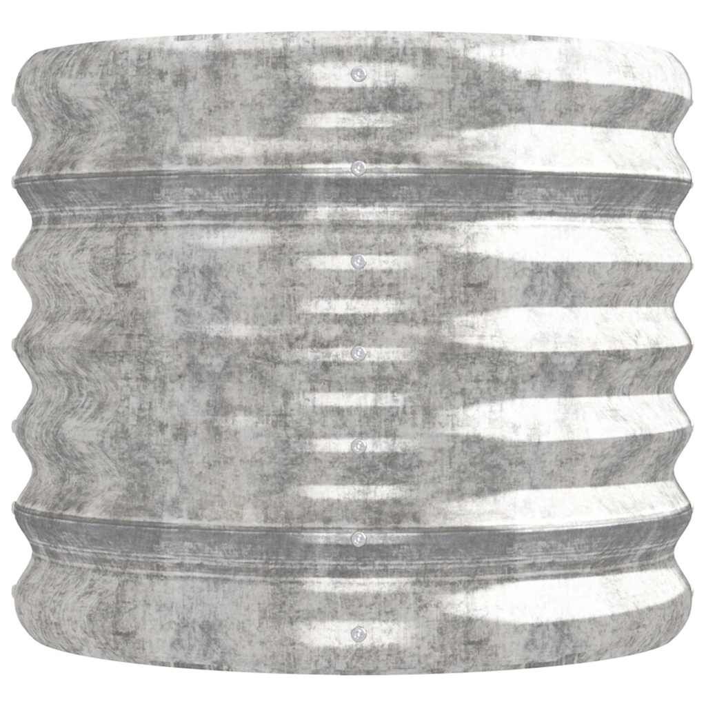 Jardinera Arriate Acero Galvanizado Plata 224x40x36 Cm_3