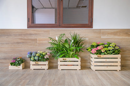 Caja De Fruta Decorativa De Madera Natural De 59 X 36,5 X 34 Cm_5