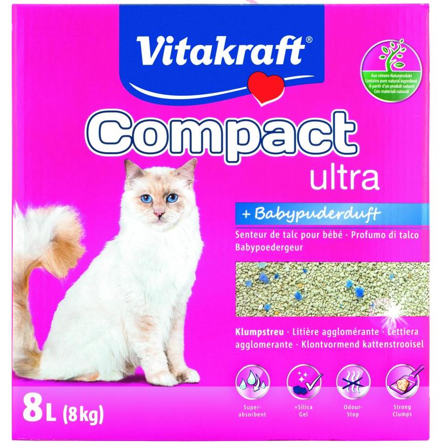 Vitakraft Compact Plus 8 L Areia aglomerante com sílica