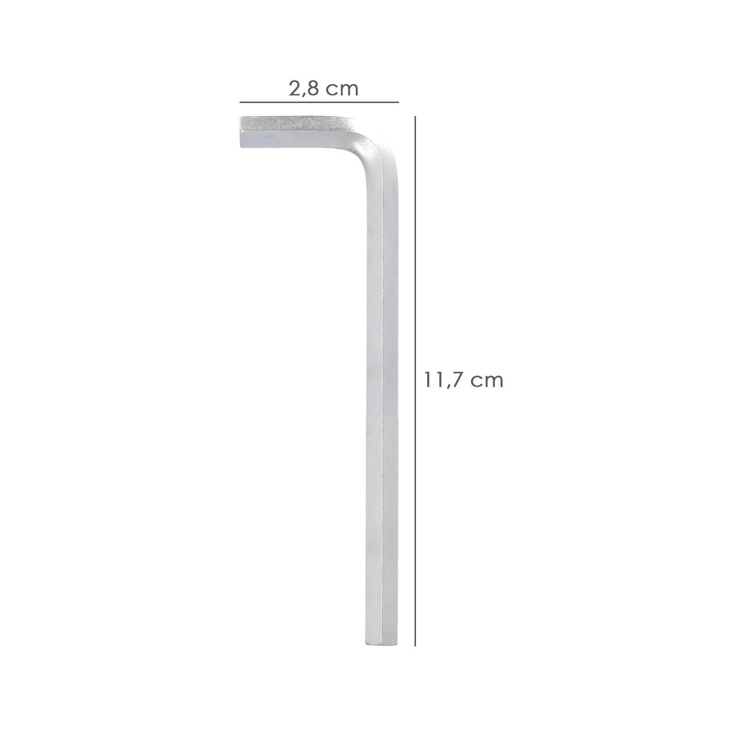 Llave Allen Larga Acero Cromo Vanadio Profesional 5,0 Mm. Llave Hexagonal, Llave Allen Taller Mecanica, Llave Allen Bricolaje_1