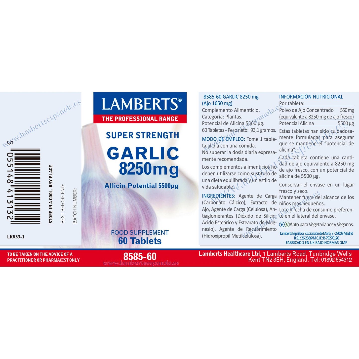 Alho 8250 mg