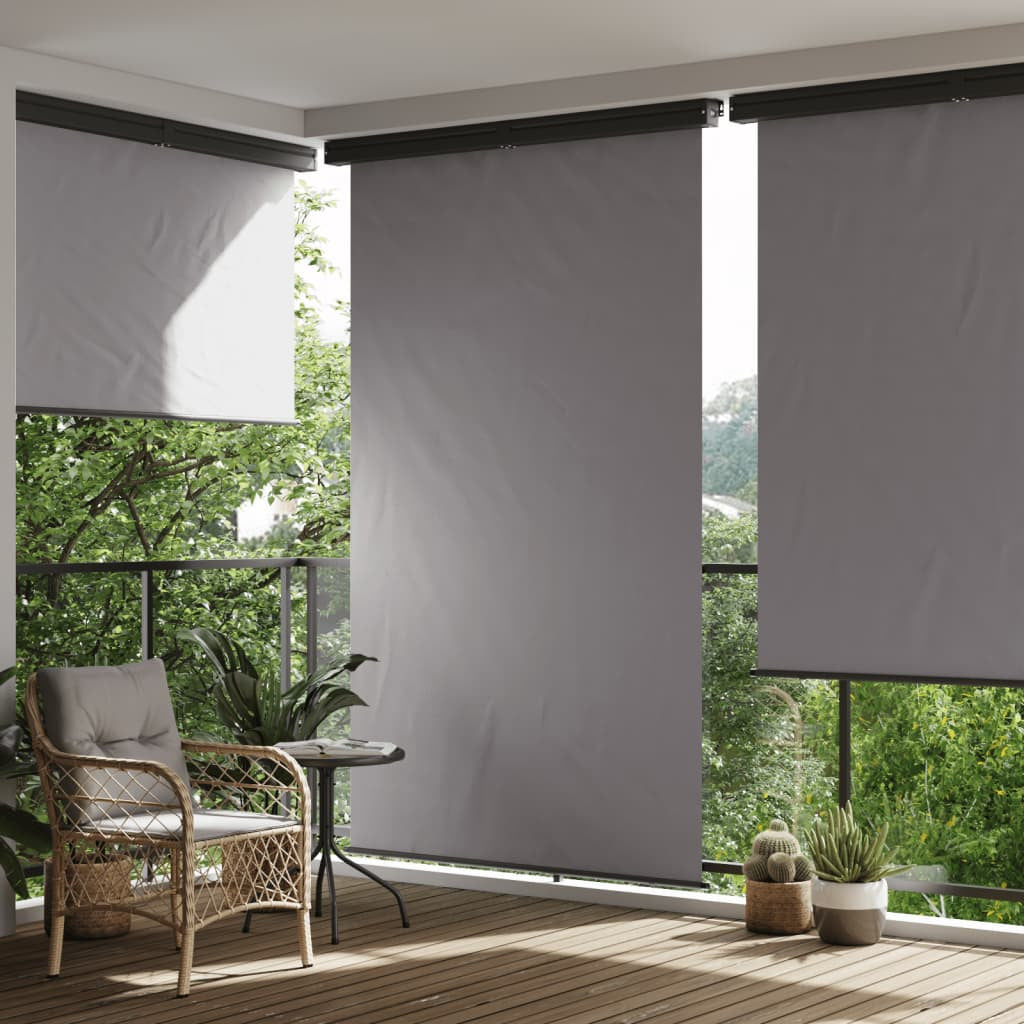 Vidaxl Toldo Lateral De Balcón Gris 175x250 Cm_1