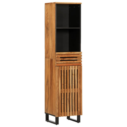 Conjunto De Muebles De Baño 5 Piezas Madera Maciza De Acacia / Vetonek_4
