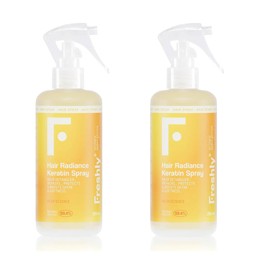 Pack de 2 sprays de queratina Hair Radiance Freshly 200ml
