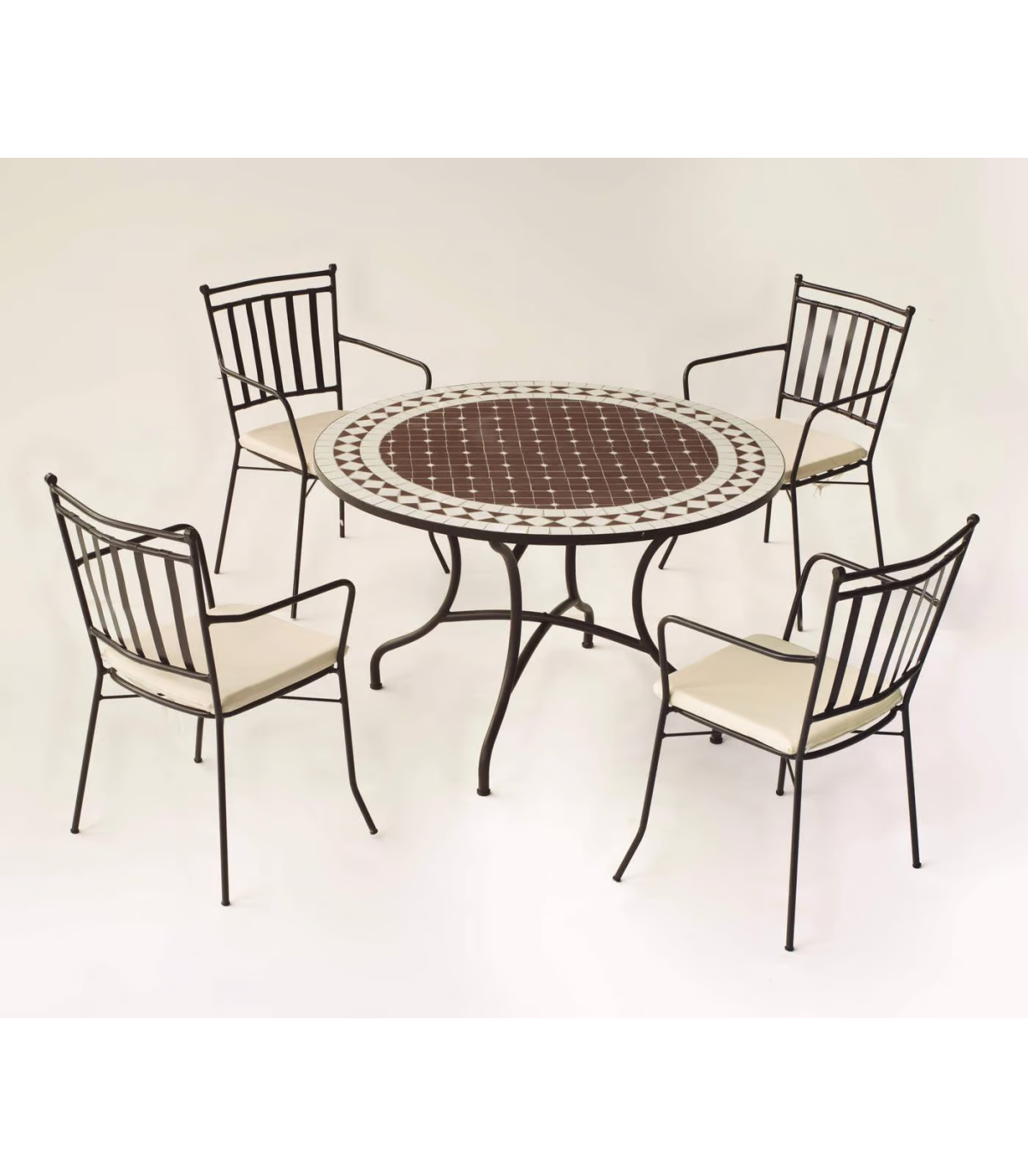 Pack De 4 Sillones Acero Shifa-3br Negro Apilable Con Cojín 90 Cm(alto) 54 Cm(ancho)54 Cm_1