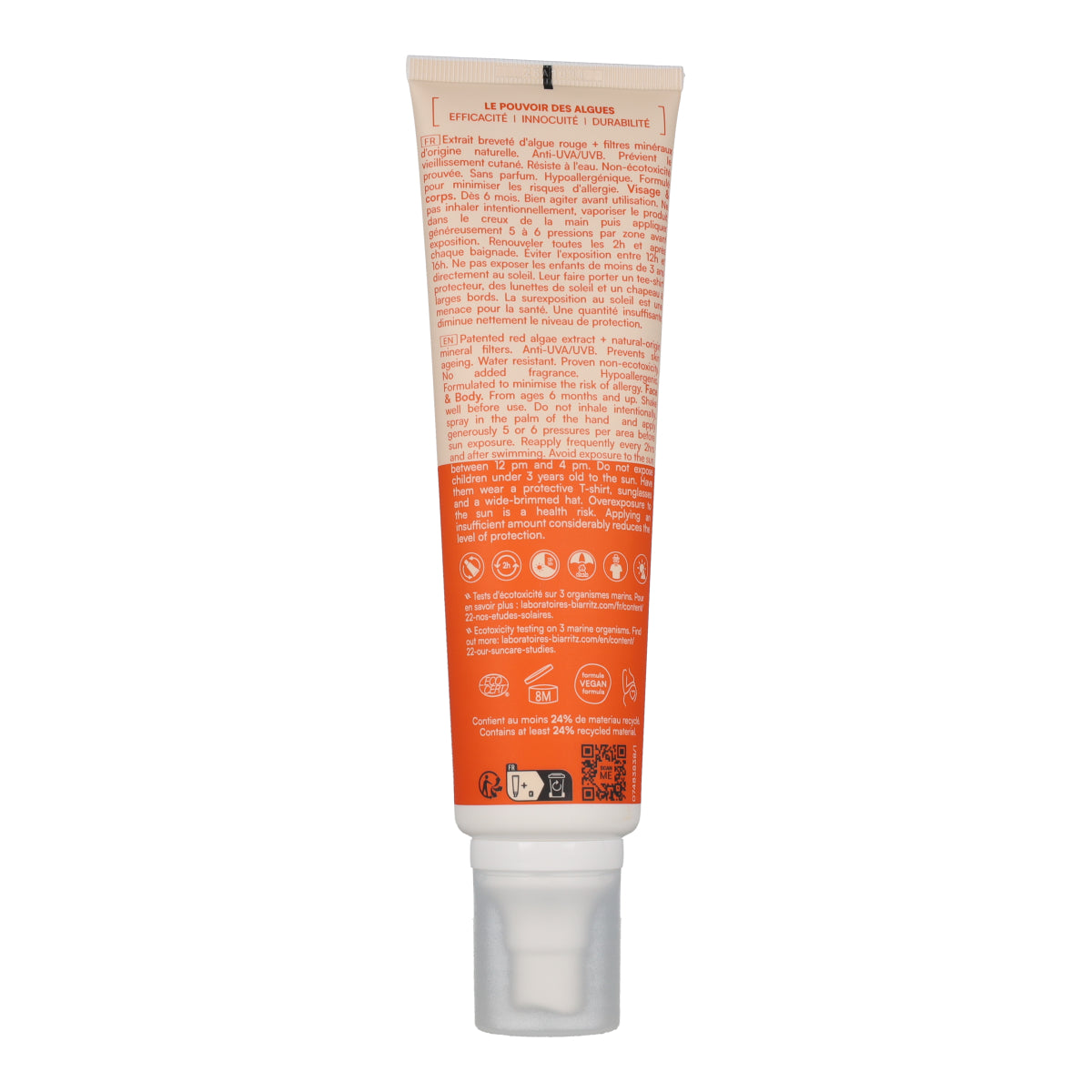 Spray protetor solar rosto e corpo FPS 50+ Biarritz 150 ml