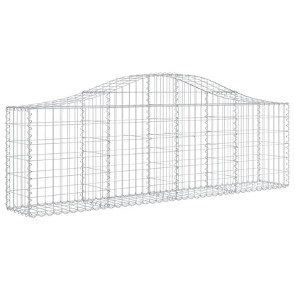 Cestas De Gaviones 13 Uds Forma De Arco Hierro 200x30x60/80 Cm_2