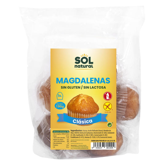Muffins sem glúten Sol Natural 190 g