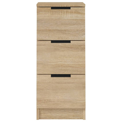 Aparadores 2 Uds Madera Contrachapada Roble Sonoma 30x30x70 Cm / Vetonek_3