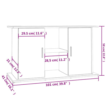 Vidaxl Soporte De Acuario Madera Ingeniería Blanco Brillo 101x41x58 Cm_2