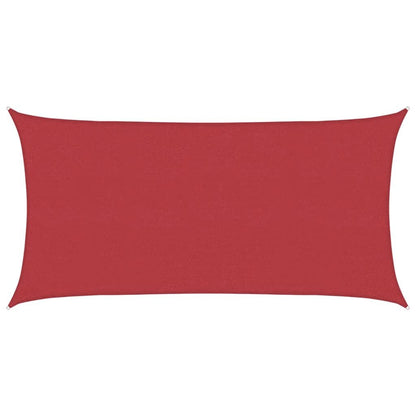 Vidaxl Toldo De Vela Rojo Hdpe 160 G/m² 4x7 M_0