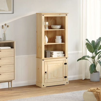 Aparador Corona Madera Maciza De Pino 74x38x170 Cm / Vetonek_3