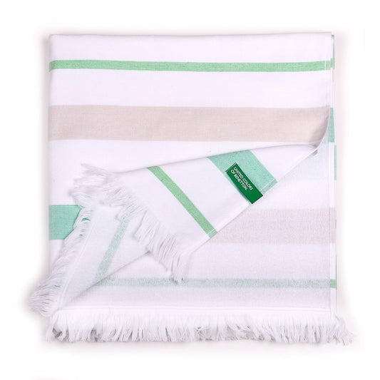Hamman 80x165cm 350gsm 100%algodon Verde/gris Casa Benetton_0