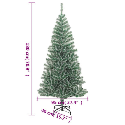 Vidaxl Árbol De Navidad Artificial Con 300 Led Bolas Y Nieve 180 Cm_2