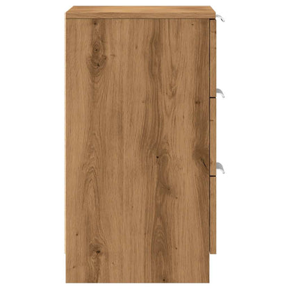 Mesita De Noche Madera De Ingeniería Roble Artisan 40x36x65 Cm_4