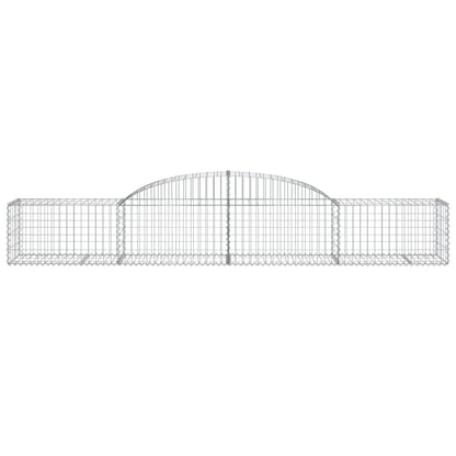 Cestas De Gaviones 3 Uds Forma De Arco Hierro 300x50x40/60 Cm_3