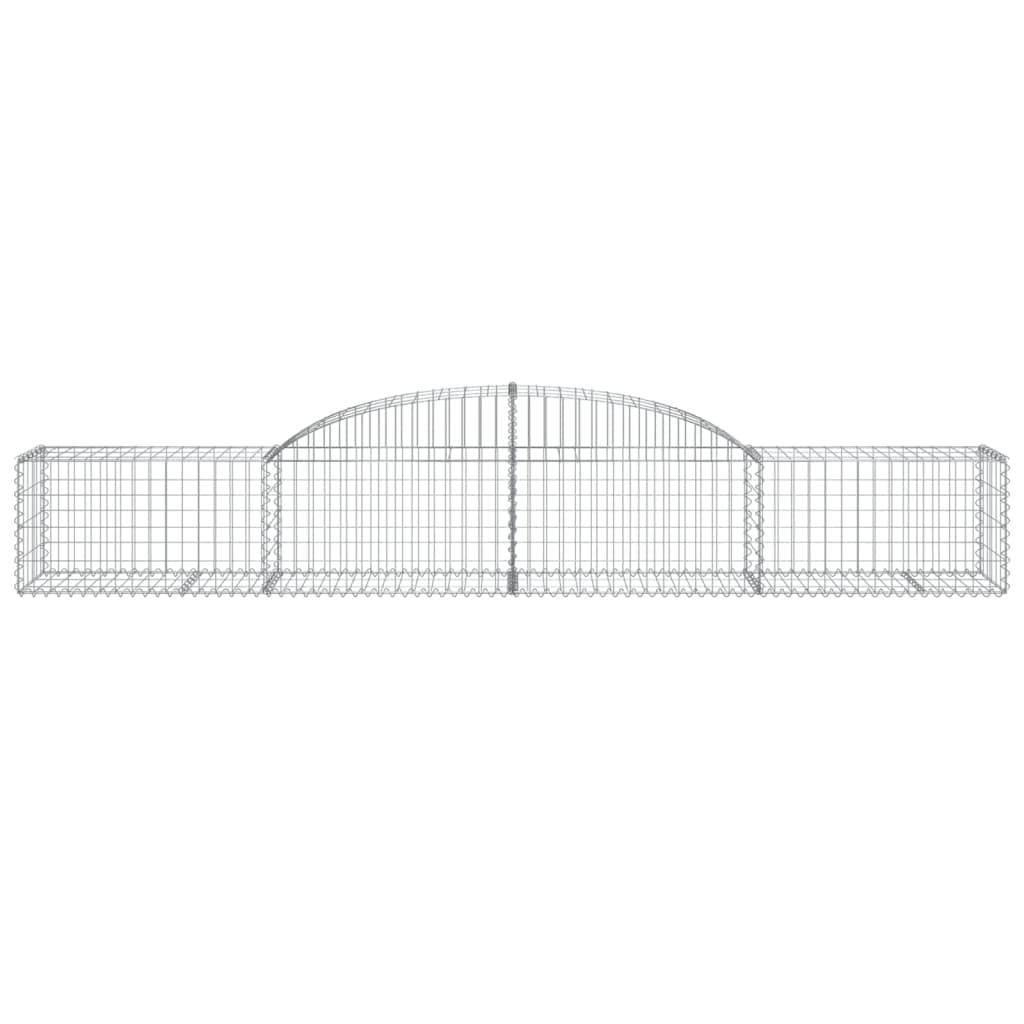 Cestas De Gaviones 6 Uds Forma De Arco Hierro 300x50x40/60 Cm_3