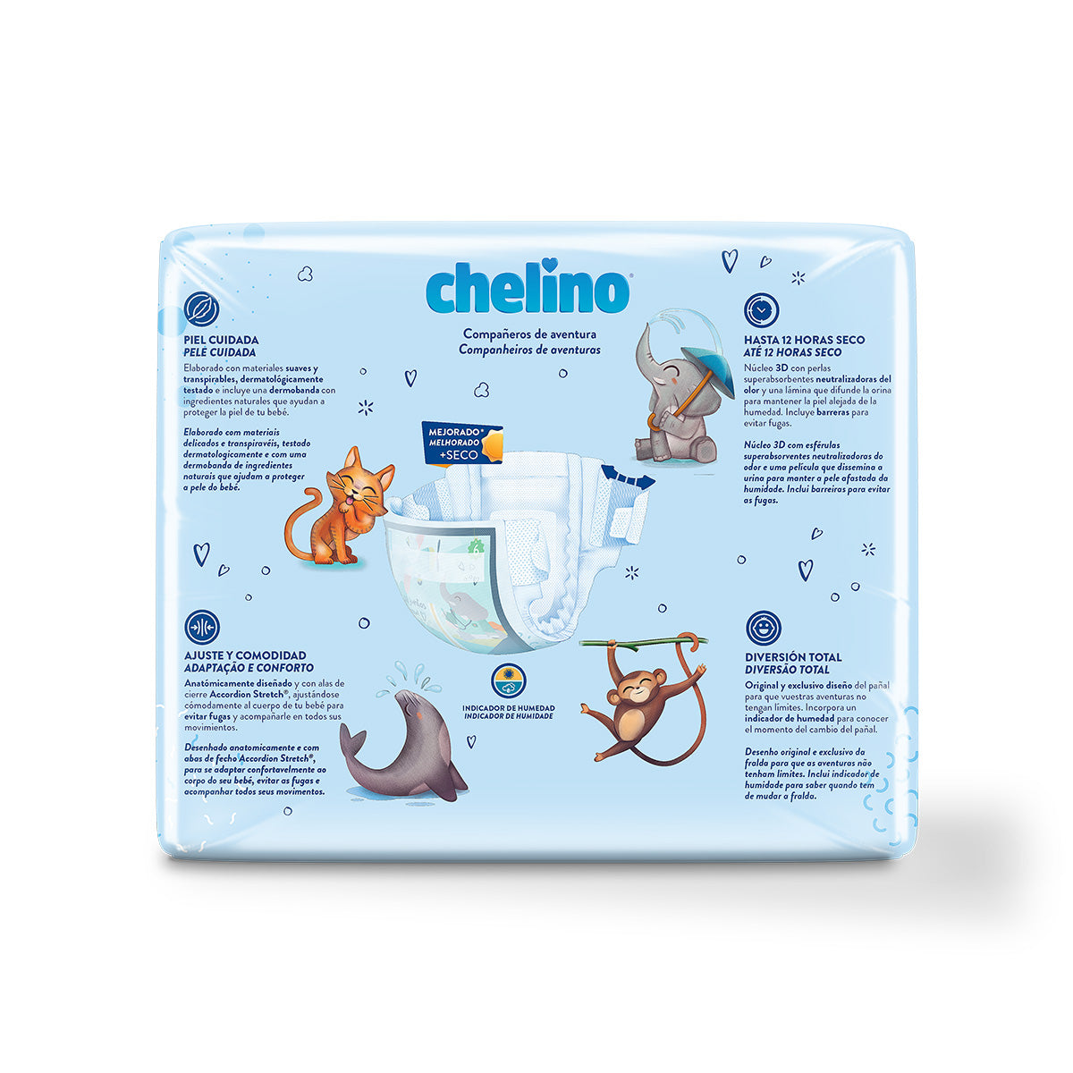 FRALDA CHELINO T6 Júnior (17-28Kg) 27 unidades