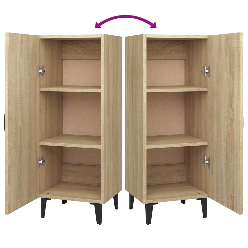 Aparador Madera Contrachapada Color Roble Sonoma 34,5x34x90 Cm / Vetonek_3