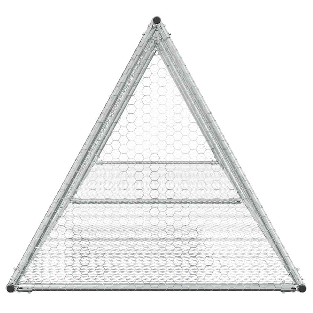 Conejera Acero Galvanizado Plateado 400x105x91 Cm_4