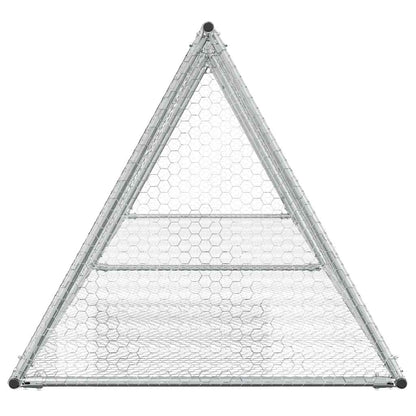 Conejera Acero Galvanizado Plateado 400x105x91 Cm_4