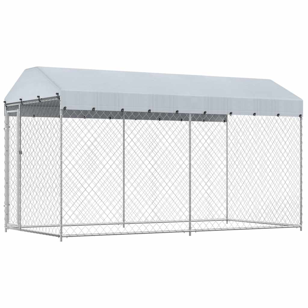 Perrera De Exterior Con Toldo 382x192x225 Cm_0