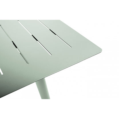Mesa De Jardín Rectangular Para 8 Personas Inari Romero Verde Aluminio 200x100cm - Muebles De Jardín_2