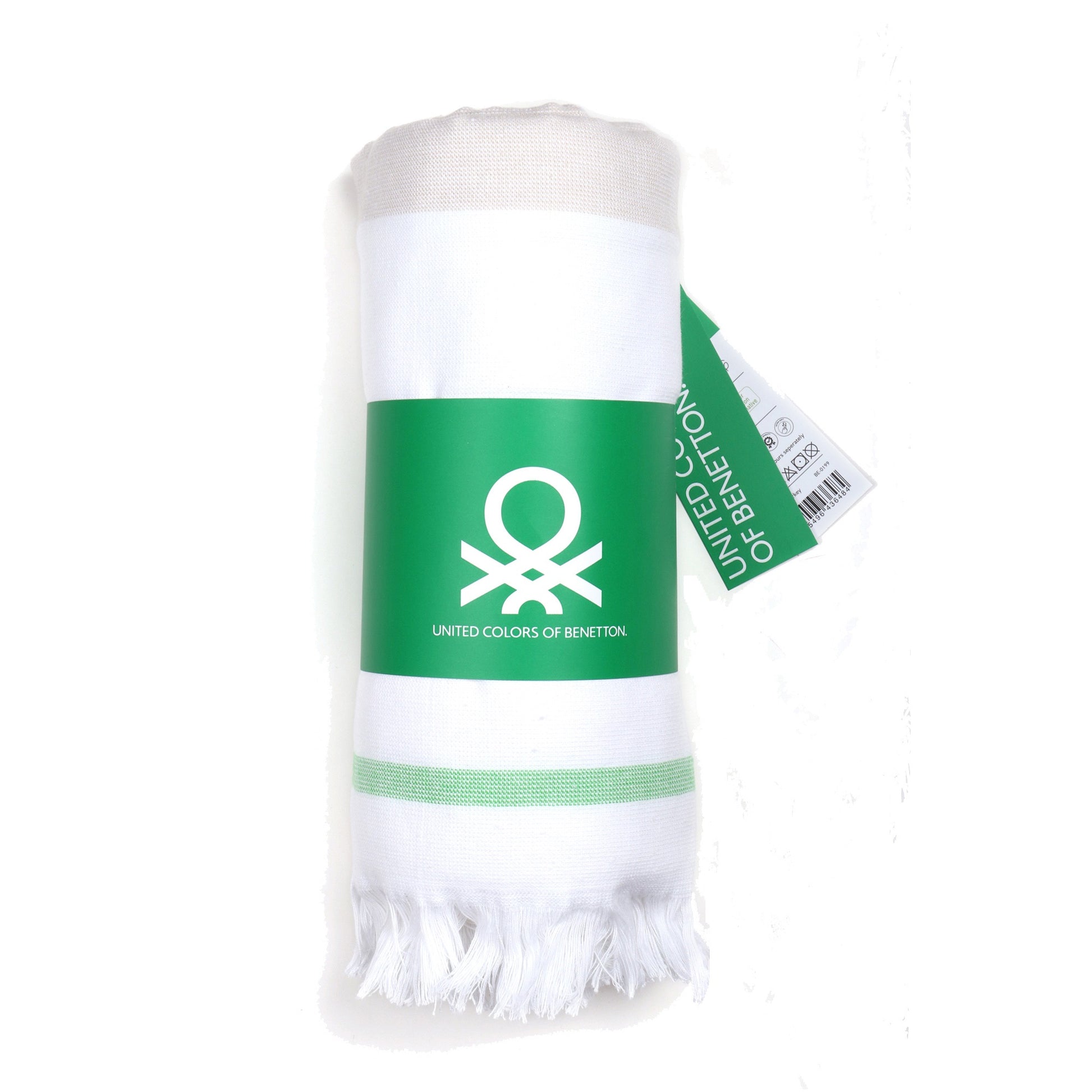 Hamman 80x165cm 350gsm 100%algodon Verde/gris Casa Benetton_3