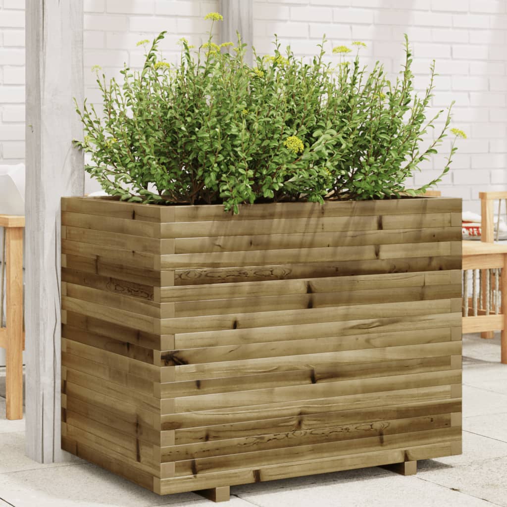 Jardinera Madera De Pino Impregnada 90x60x72 Cm_1