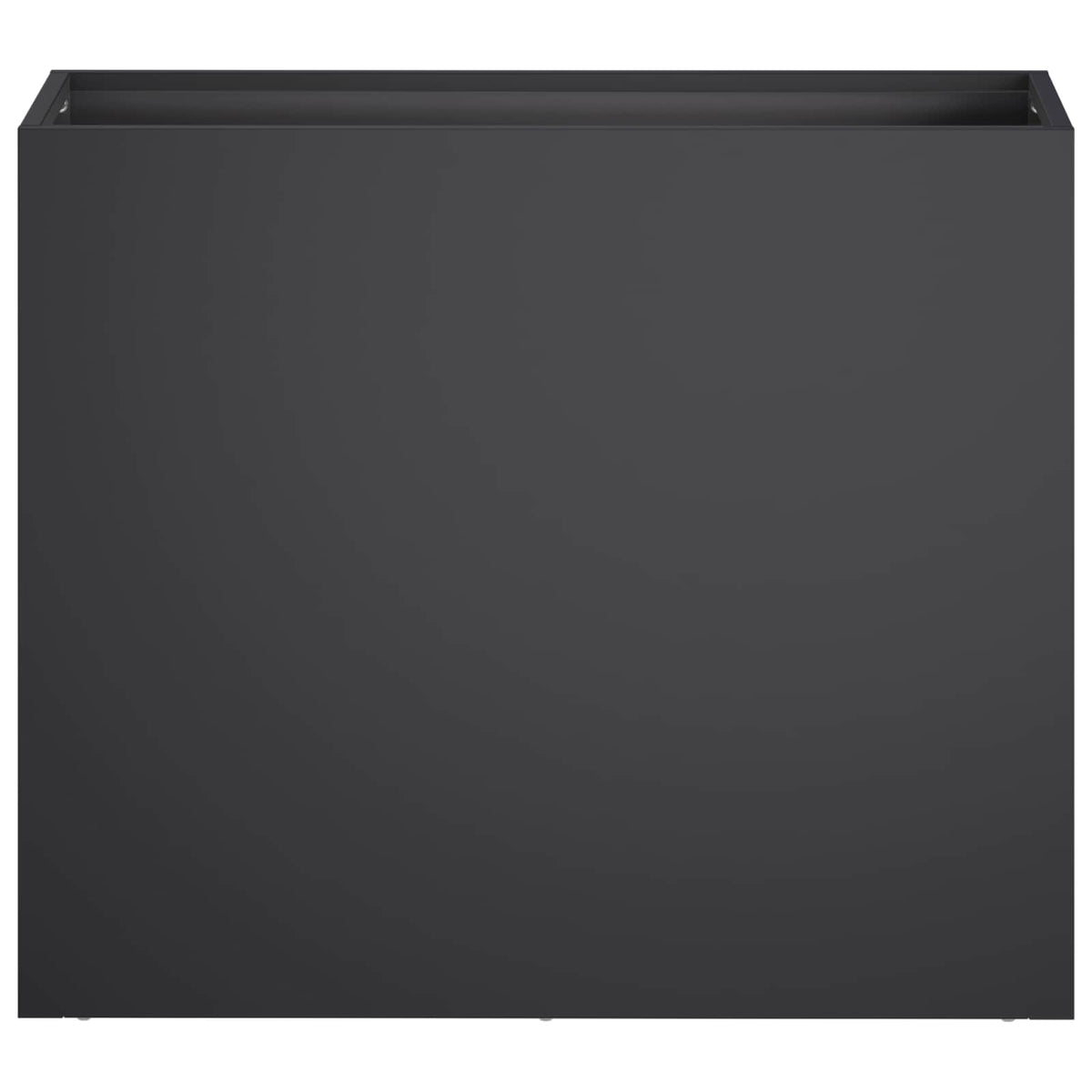 Macetero De Jardín Negro 50 X 20 X 40 Cm Acero Laminado En Frío_2