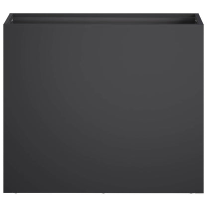 Macetero De Jardín 2 Uds. Negro 50 X 20 X 40 Cm_3