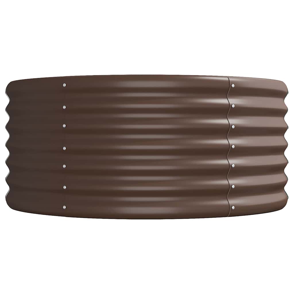 Jardinera Arriate Acero Galvanizado Marrón 440x80x36 Cm_3