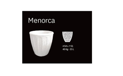 Jardinera De Granito Menorca. 50 cm de ancho y 51 cm de alto. Peso: 40 kilos. Capacidad: 33 litros_1