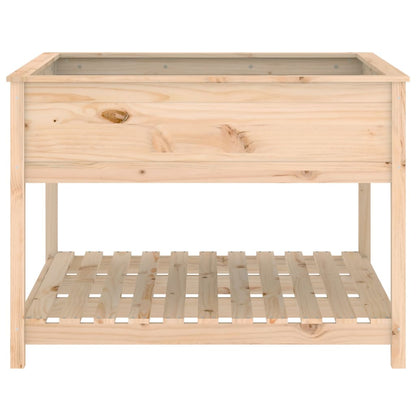 Jardinera Con Estante Madera Maciza De Pino 111,5x111,5x81 Cm_4