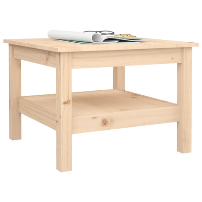 Mesa De Centro De Madera Maciza De Pino 55x55x40 Cm_3