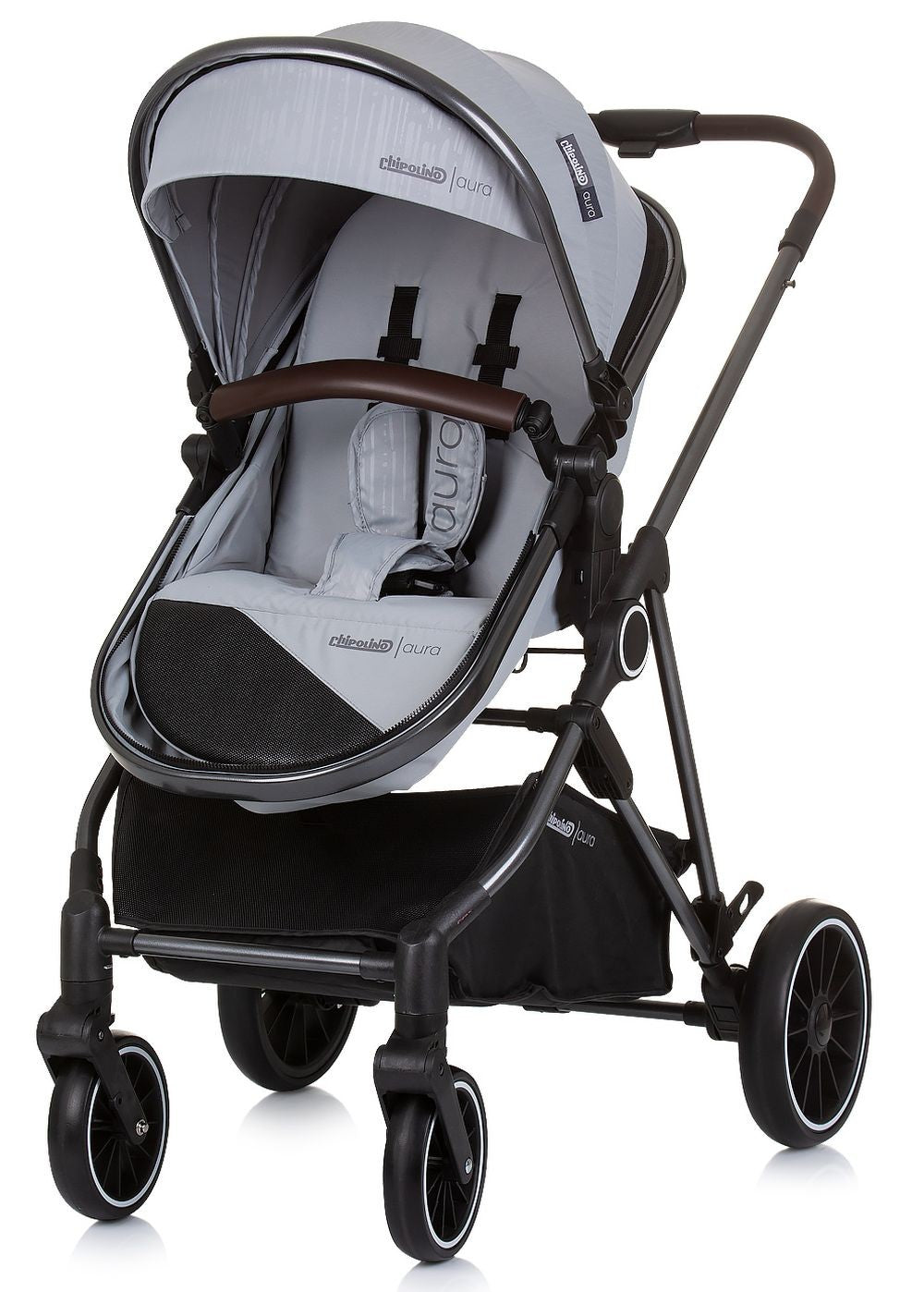 Carrito De Bebé Duo Convertible Aura Hasta 22 Kg Ash Grey_1