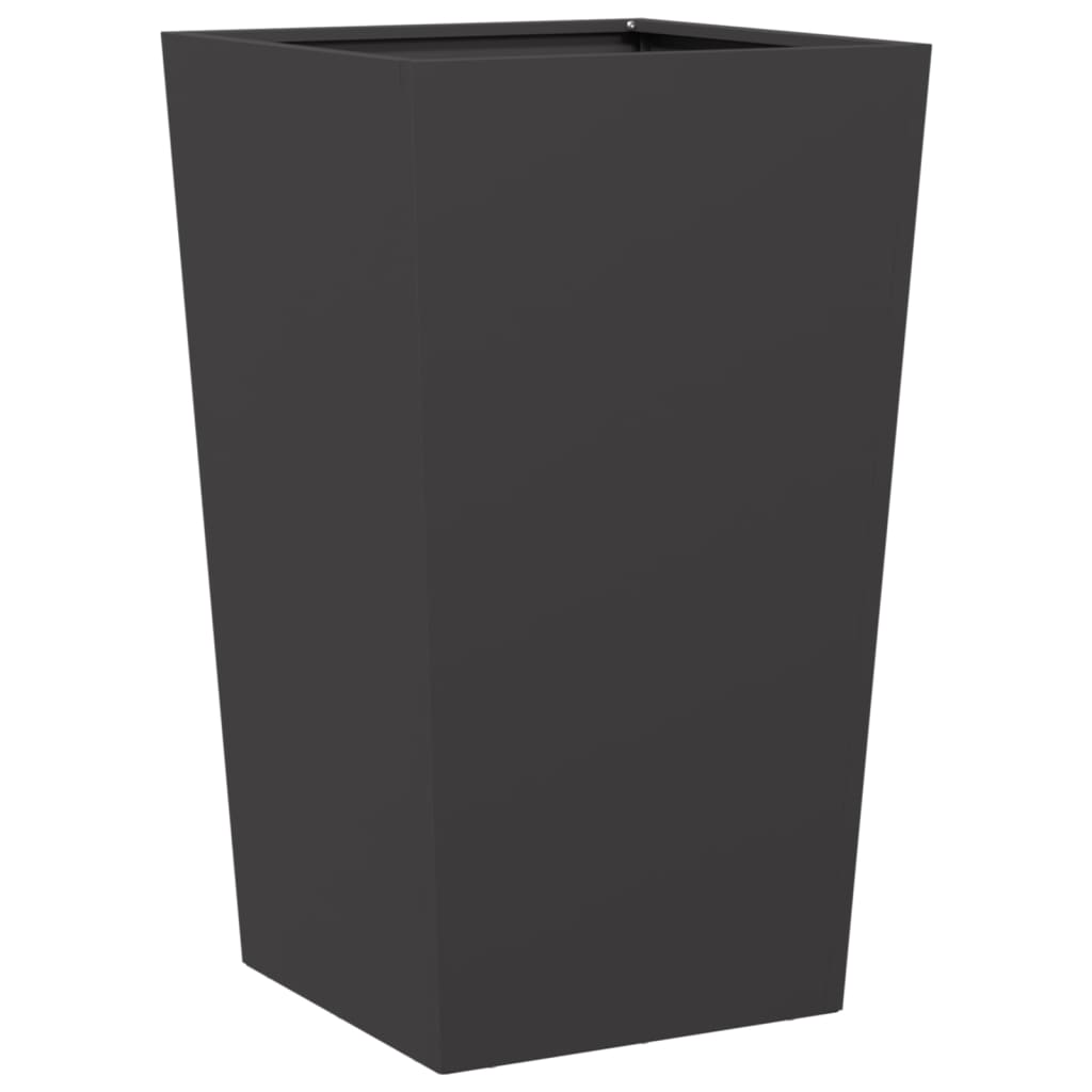 Jardinera De Acero Negra 45x45x75 Cm_5