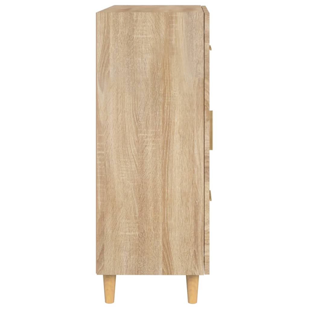 Aparador De Madera De Ingeniería Roble Sonoma 69,5x34x90 Cm / Vetonek_1