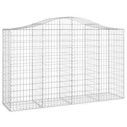 Cestas De Gaviones 8 Uds Forma De Arco Hierro 200x50x120/140 Cm_2