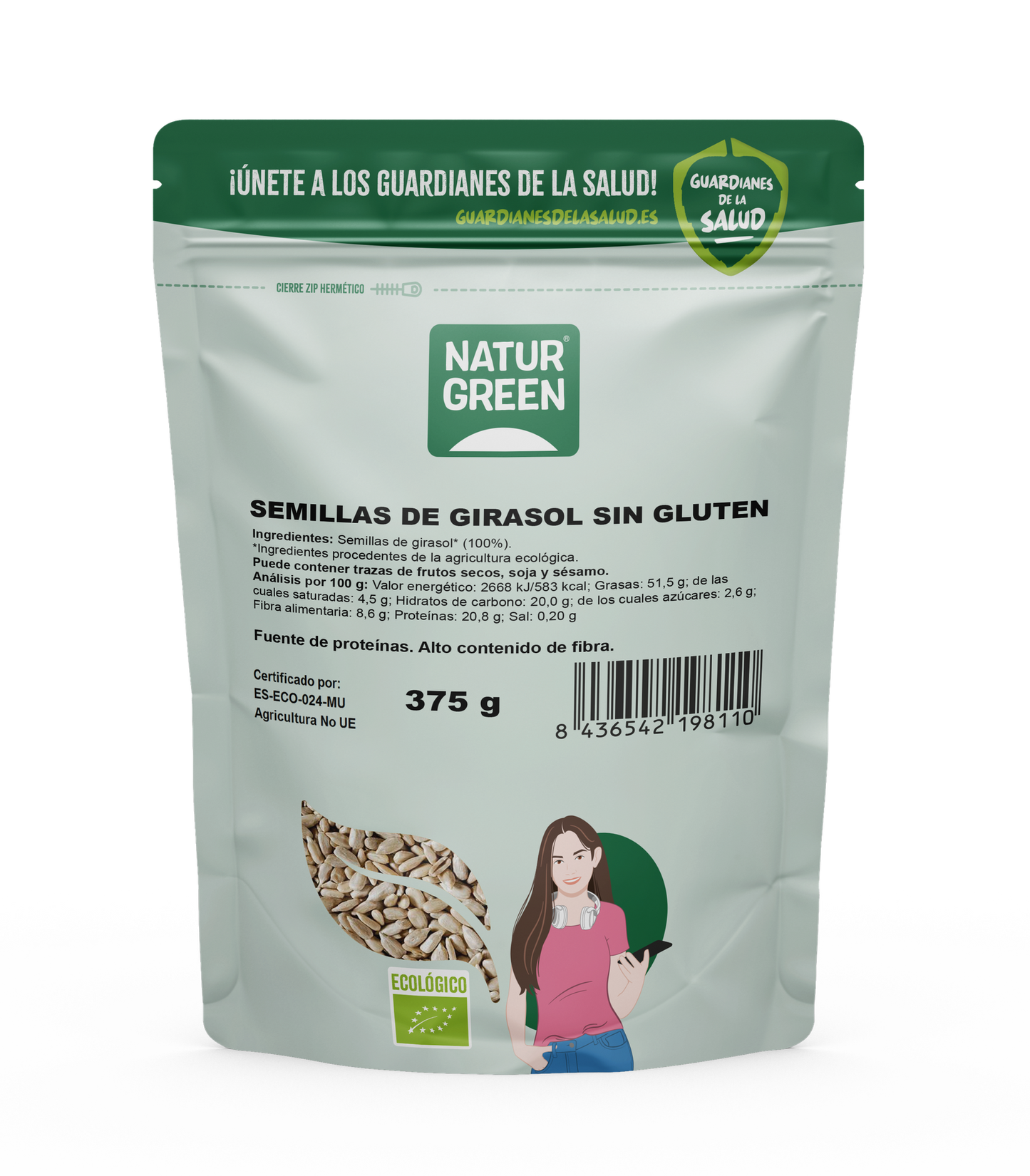 Sementes de Girassol Biológicas Naturgreen 225 g