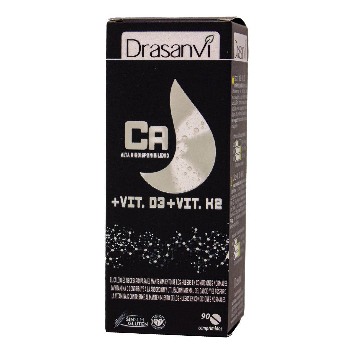 Mineral Cálcio Vitamina D3+K2 Drasanvi 90 Comp